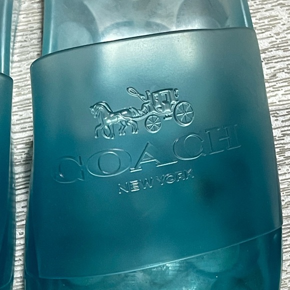 Coach Blue Slide Sandals - Picture 3 of 5